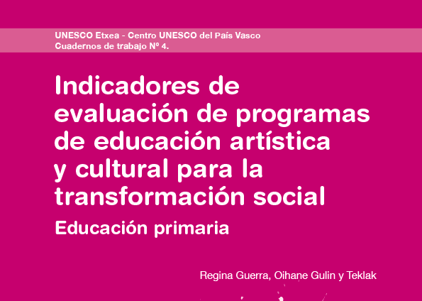 Indicadores de evaluación de programas de educación artística y cultural para la transformación social. Educación Primaria.